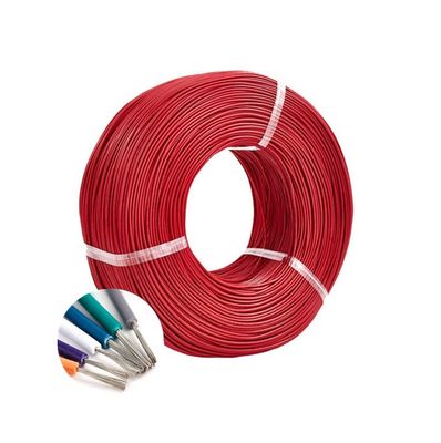 Αντίσταση στη θερμότητα 600V Κατηγοριοποιημένο PFA μονωμένο σύρμα με ασημένιο καλωδιακό ρεύμα σε 16 18 26 Gauge