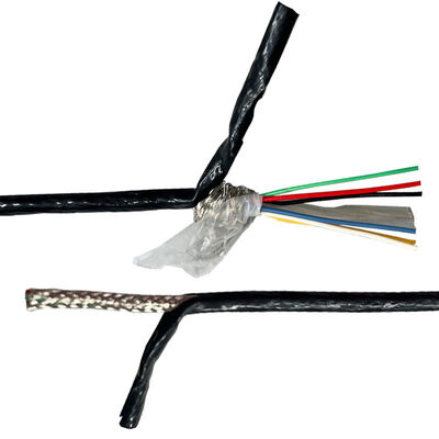 6x26AWG Silver Plated Copper Tefzel Shielding Cable with ETFE Insulation and 600V Rated for High Temperature Applications