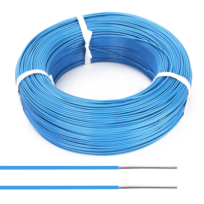 Μπλε χρώμα μονωμένο PFA Wires16 18 υψηλής θερμοκρασίας καλώδιο καλωδίων πυρήνων 14 μετρητών στερεό